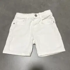 ZARA ホワイト デニム ハーフパンツ 98cm