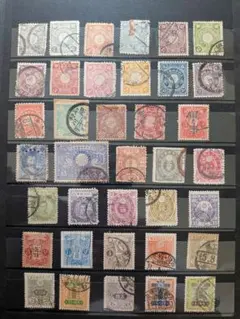 銭単位切手 (珍品) 1899年~1908年 菊切手 9種セット - メルカリ