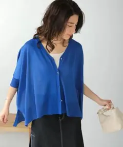 新品タグ付きブージュルード訳ありスクエアドルマンショートカーデ定価6600