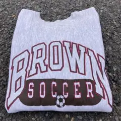 90s Championブラウン リバースウィーブ 刺繍タグ Lサイズ USA製