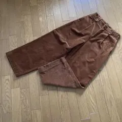 ブラウン ワイドパンツ