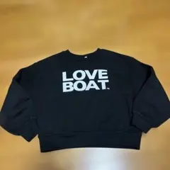 LOVE BOAT トレーナー ブラック 130