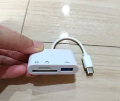 SDカードリーダー SD TF USB 変換アダプター iPhone iPad
