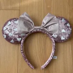 ミニー ハート型スパンコールカチューシャ