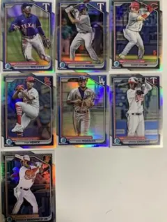 topps bowman リフラクター　7枚