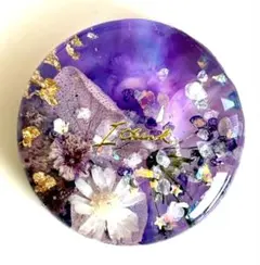 NO.2970夢限の花˚✧⁎⁺˳✧༚ドライフラワー レジンヘアゴム ブローチ