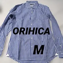 ORIHICA Mサイズ チェック柄ドレスシャツ