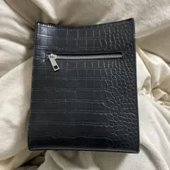 クロコダイルパターン ショルダーバッグ