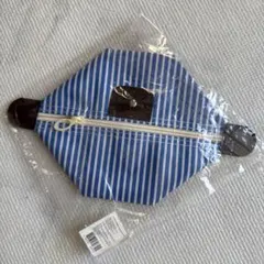 ストライプデザイン小型ポーチ