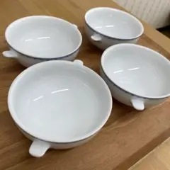 NARUMI ファインチャイナ リブデザイン スープボウル 4個セット