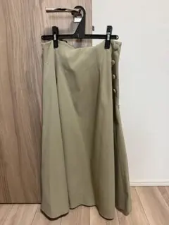 PROPORTION カーキ フレアスカート