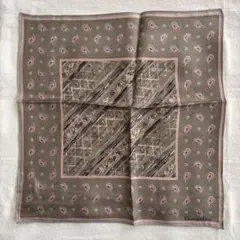 クリスチャンディオール　ムッシュ　シルク　ポケットチーフ　ペイズリー　Dior