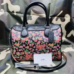 初売りコーチ F57882 ポージー クラスター フローラル ミニボストンバッグ