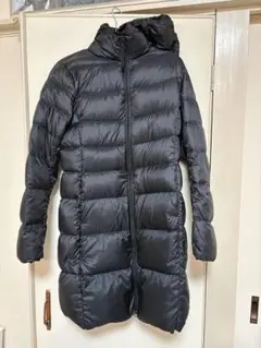 ウルトラライトダウンコート　ロングダウン　ブラック M