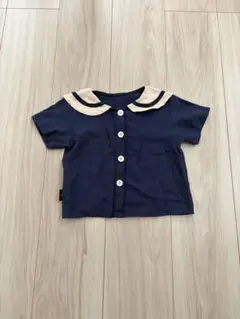 セーラー襟シャツ （90サイズ）韓国こども服