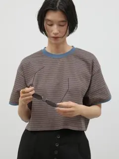 Border Polo Tops チョコ 新品 - メルカリ