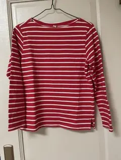 UNIQLO ボーダー 長袖Tシャツ ボートネック