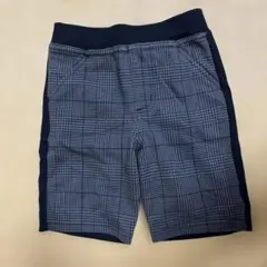 COMME CA ISM チェック柄ハーフパンツ（ストレッチ）90センチ