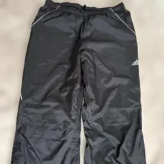 adidas レディース 黒 ナイロンパンツ