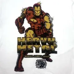 マーベル コミック アイアンマン Tシャツ ホワイト M 海外 古着