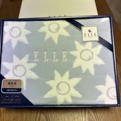 ELLE 花柄ブランケット 140x200cm