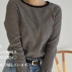 しまむら田中里奈ボーダーカットソータグ付きサイズM