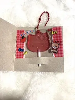 サンリオキャラクターズ　キャンディチャーム　ハローキティ　赤　キーホルダー