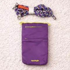 未使用　topologie トポロジー　ミニショルダーバッグ　紫　パープル