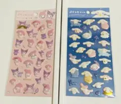 ぷくっとシール　マイメロディ　シナモロール