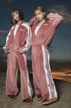 adidas♡W ADIBREAK VELOUR TT TP セットアップ