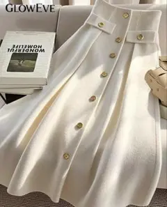 GlowEve アイボリー Aラインスカート XL 未使用