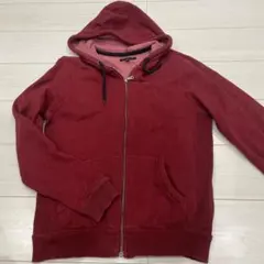 BANANA REPUBLIC 赤 ジップアップ パーカー S/P