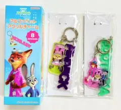 【匿名配送】ズートピア アルファベットアクリルチャーム　フェニック シークレット