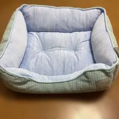 冷感素材 チェック柄　ペット用ベッド　スクエアベッド　Sサイズのサムネイル