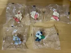 おうちで！りらくっしょんマスコット6　マホイップ×3、ヤンチャム、カラカラ