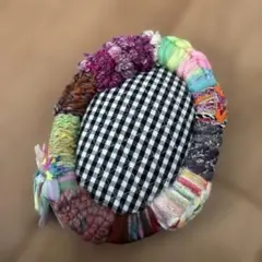 カラフル糸額縁壁飾り