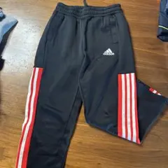 adidas 3本ラインジャージ 140 裏起毛