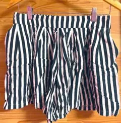 WEGO ウィゴー ショートパンツ ショーパン ストライプ 黒 白