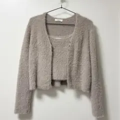 earth music&ecology フェザー ファー ニット アンサンブル