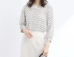リフレクト　ブラウス　アシメ　タック　シャツ　L　Reflect　接触冷感　完売のサムネイル
