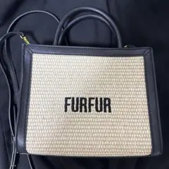 FURFUR ショルダーバッグ ロゴ入り 2way