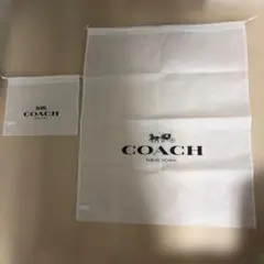 coach コーチ　不織布バック　ショップ袋　2枚