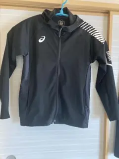 ASICS トレーニングウェア　ブラック フルジップ ジャケット