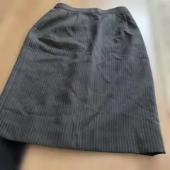 グレー ストライプ ビジネススカート 61-89