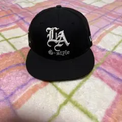 G-style LAロゴ刺繍キャップ 黒