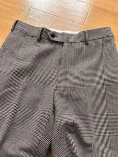 J.PRESS カシミヤウールフランネル　グレンチェック　トラウザーズ 82