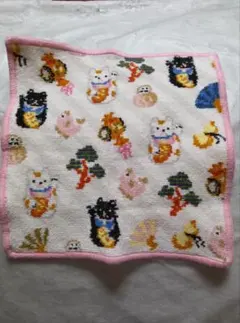 FEILER 猫と風景の刺繍ハンカチ