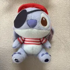 香港ディズニー限定 スティッチぬいぐるみキーチェーン パジャマ