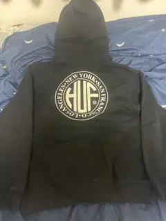 HUF ブラック フード付きパーカー Mサイズ