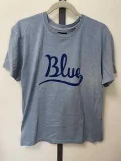 Blue プリント Tシャツ サイズ2